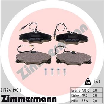 pastillas de freno coche - Juego de pastillas de freno ZIMMERMANN 217241901