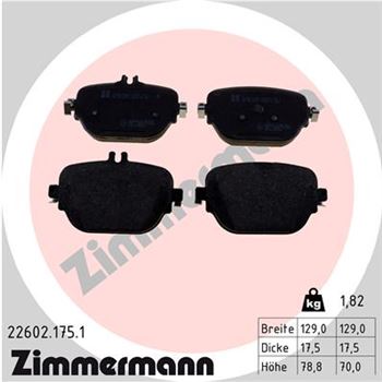 pastillas de freno coche - Juego de pastillas de freno ZIMMERMANN 226021751