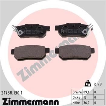 pastillas de freno coche - Juego de pastillas de freno ZIMMERMANN 217381301