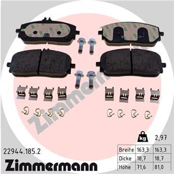 pastillas de freno coche - Juego de pastillas de freno ZIMMERMANN 229441852