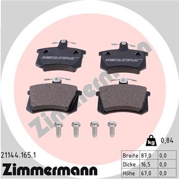 pastillas de freno coche - Juego de pastillas de freno ZIMMERMANN 211441651