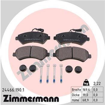 pastillas de freno coche - Juego de pastillas de freno ZIMMERMANN 244661901