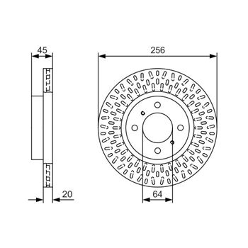 discos de freno coche - (BD1838) Disco de freno BOSCH 0986479T39