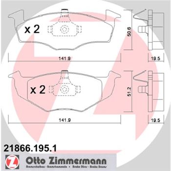 pastillas de freno coche - Juego de pastillas de freno ZIMMERMANN 218661951