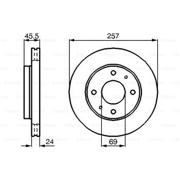 discos de freno coche - (BD684) Disco de freno BOSCH 0986478774