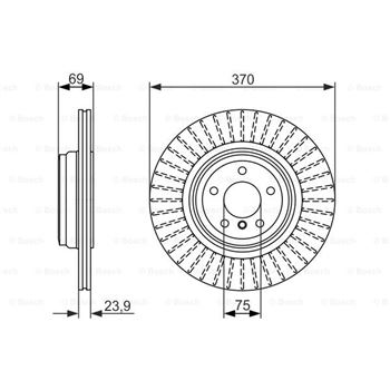 discos de freno coche - (BD1562) Disco de freno BOSCH 0986479730