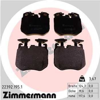 pastillas de freno coche - Juego de pastillas de freno ZIMMERMANN 223921951