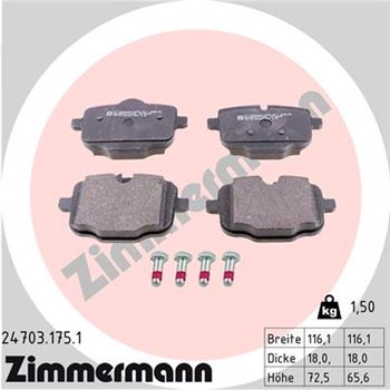 pastillas de freno coche - Juego de pastillas de freno ZIMMERMANN 247031751