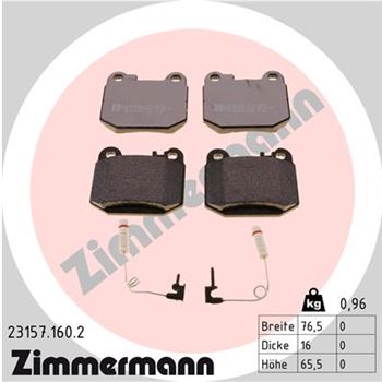 pastillas de freno coche - Juego de pastillas de freno ZIMMERMANN 231571602