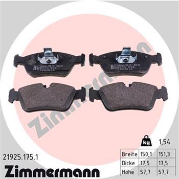 pastillas de freno coche - Juego de pastillas de freno ZIMMERMANN 219251751