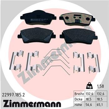 pastillas de freno coche - Juego de pastillas de freno ZIMMERMANN 229971852