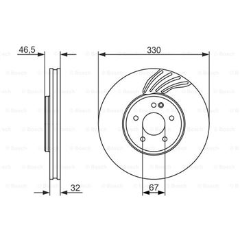 discos de freno coche - (BD1551) Disco de freno BOSCH 0986479719