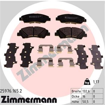 pastillas de freno coche - Juego de pastillas de freno ZIMMERMANN 259761652