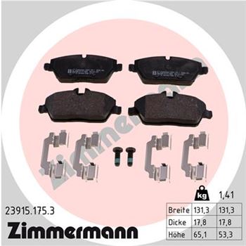 pastillas de freno coche - Juego de pastillas de freno ZIMMERMANN 239151753