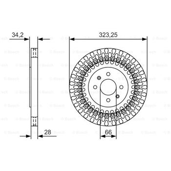 discos de freno coche - (BD2150) Disco de freno BOSCH 0986479A90