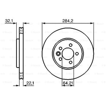 discos de freno coche - (BD257) Disco de freno BOSCH 0986478314