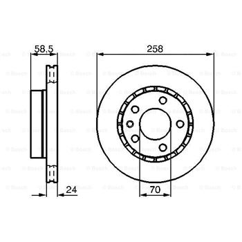 discos de freno coche - (BD211) Disco de freno BOSCH 0986478265