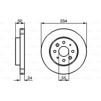 discos de freno coche - (BD1097) Disco de freno BOSCH 0986479231