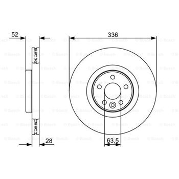 discos de freno coche - (BD1294) Disco de freno BOSCH 0986479395
