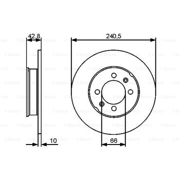 discos de freno coche - (BD1332) Disco de freno BOSCH 0986479478