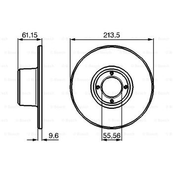 discos de freno coche - (BD714) Disco de freno BOSCH 0986478811