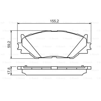 pastillas de freno coche - (BP1314) Pastilla de freno BOSCH 0986494316