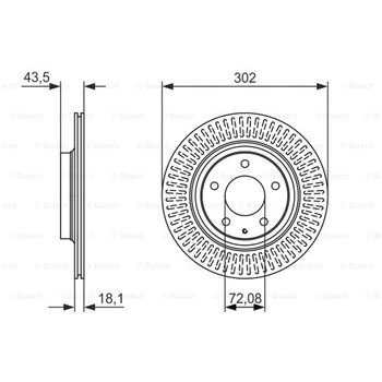 discos de freno coche - (BD1626) Disco de freno BOSCH 0986479796