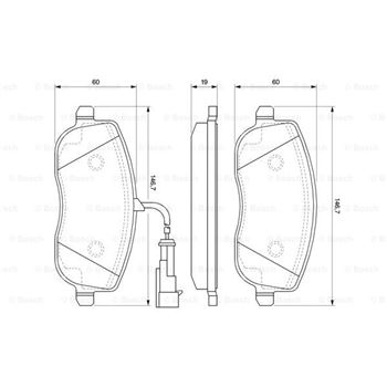 pastillas de freno coche - (BP978) Pastilla de freno BOSCH 0986494068
