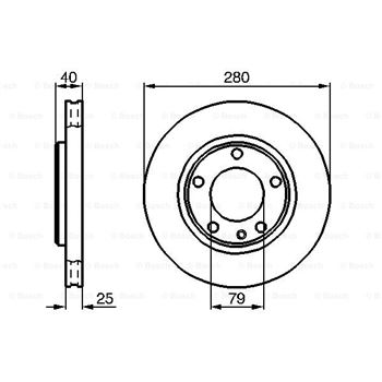 discos de freno coche - (BD789) Disco de freno BOSCH 0986478890