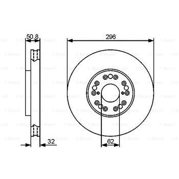 discos de freno coche - (BD1314) Disco de freno BOSCH 0986479429