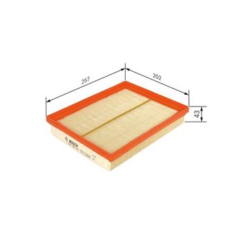 filtro de aire coche - (S0301) Filtro de aire BOSCH F026400301