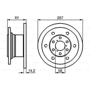 discos de freno coche - (BD655) Disco de freno BOSCH 0986478742