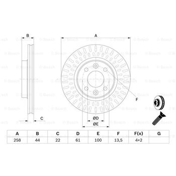 discos de freno coche - (BD 2146) Disco de freno BOSCH 0986479A86
