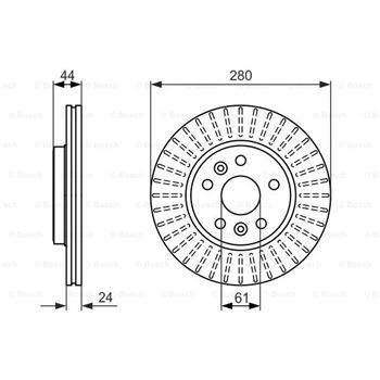 discos de freno coche - (BD1454) Disco de freno BOSCH 0986479611