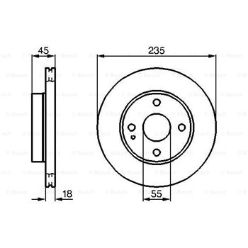 discos de freno coche - (BD193) Disco de freno BOSCH 0986478241