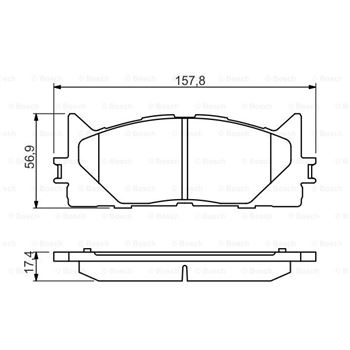 pastillas de freno coche - (BP1352) Pastilla de freno BOSCH 0986494430
