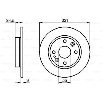 discos de freno coche - (BD194) Disco de freno BOSCH 0986478242