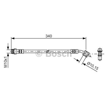 tubos flexibles de frenos - Tubo flexible de frenos BOSCH 1987481424