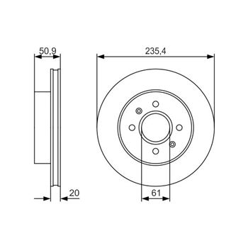 discos de freno coche - (BD1787) Disco de freno BOSCH 0986479R52