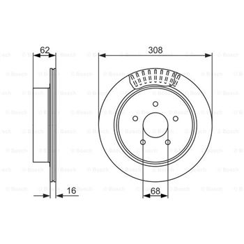 discos de freno coche - (BD1449) Disco de freno BOSCH 0986479606
