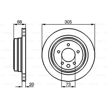 discos de freno coche - (BD576) Disco de freno BOSCH 0986478660