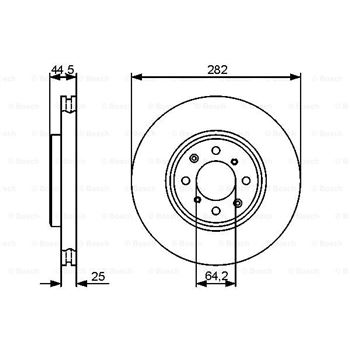 discos de freno coche - (BD1276) Disco de freno BOSCH 0986479476