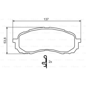 pastillas de freno coche - (BP1281) Pastilla de freno BOSCH 0986494373