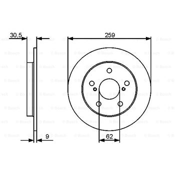 discos de freno coche - (BD1310) Disco de freno BOSCH 0986479418