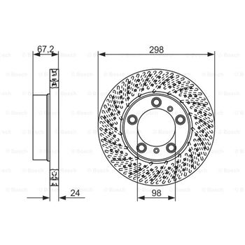 discos de freno coche - (BD1512) Disco de freno BOSCH 0986479674