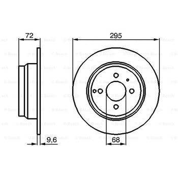 discos de freno coche - (BD558) Disco de freno BOSCH 0986478640