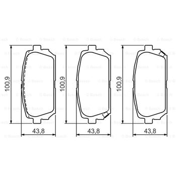 pastillas de freno coche - (BP1323) Pastilla de freno BOSCH 0986494400