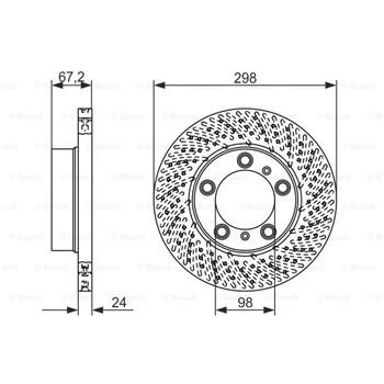 discos de freno coche - (BD1513) Disco de freno BOSCH 0986479675