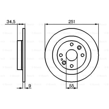 discos de freno coche - (BD615) Disco de freno BOSCH 0986478701