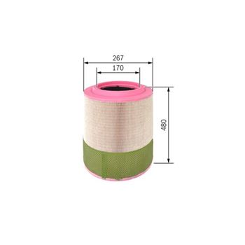 filtro de aire coche - (S0249) Filtro de aire BOSCH F026400249